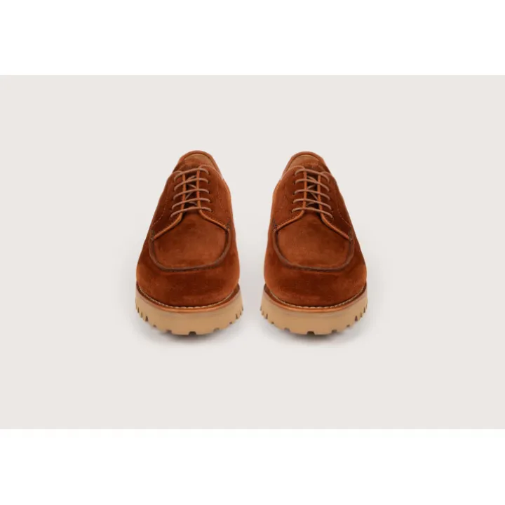 Heschung Derbies|Derby Ilex VelourscolorisRouille,semelleG-Light