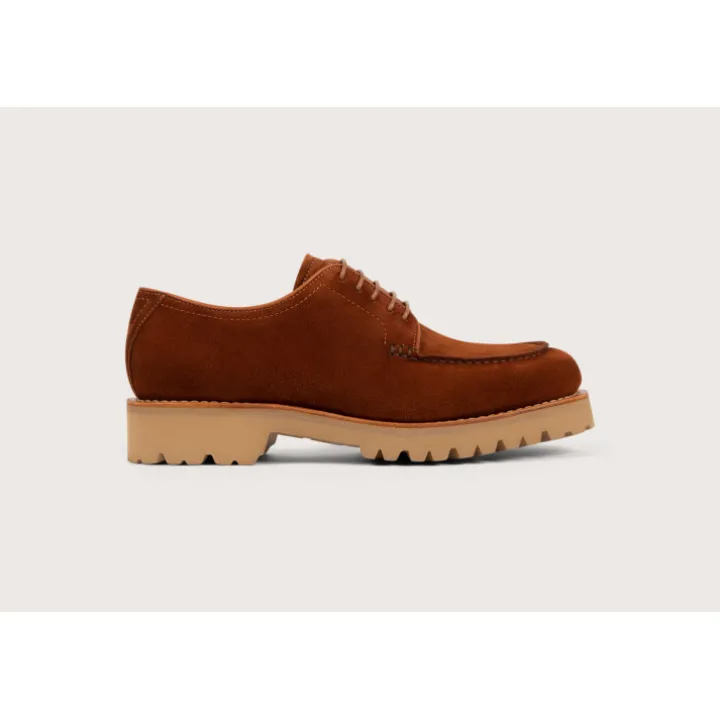 Heschung Derbies|Derby Ilex VelourscolorisRouille,semelleG-Light