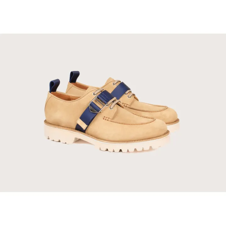 Heschung Derbies|Derby Ilex-S HydrovelourscolorisSable,semelleG-Light