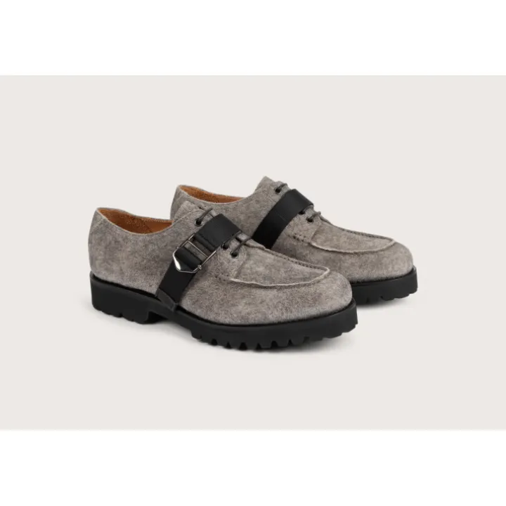 Heschung Derbies|Derby Ilex-S Velours/FeutrecolorisGrey,semelleG-Light