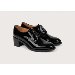 Heschung Derbies|Derby Marcia VerniscolorisNoir,semelleCuir