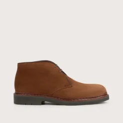 Heschung Les Intemporels|Bottines|Desert Boot Genêt HydrovelourscolorisCigare,semelleHu00e9vu00e9a