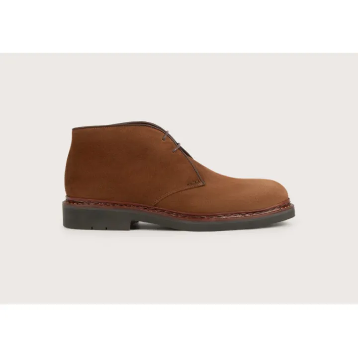 Heschung Les Intemporels|Bottines|Desert Boot Genêt HydrovelourscolorisCigare,semelleHu00e9vu00e9a