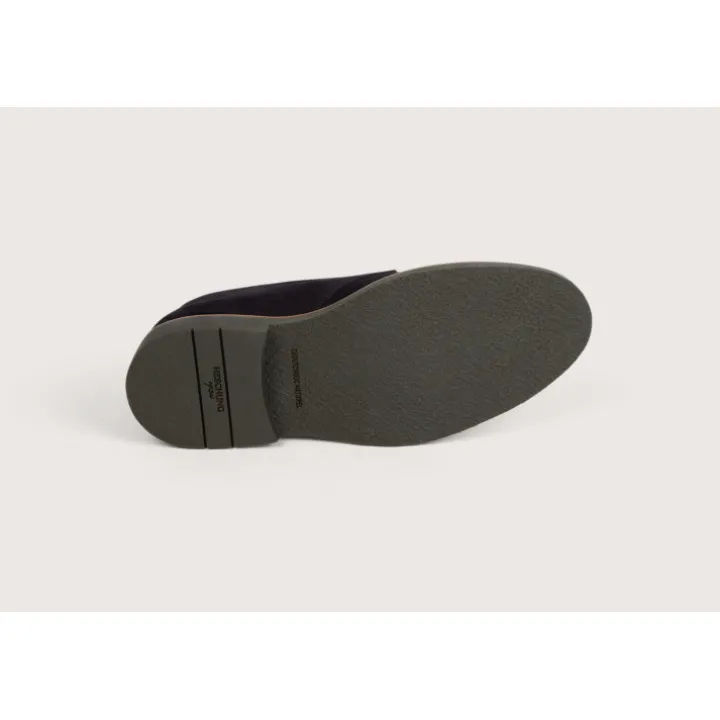 Heschung Les Intemporels|Bottines|Desert Boot Genêt HydrovelourscolorisNavy,semelleHu00e9vu00e9a