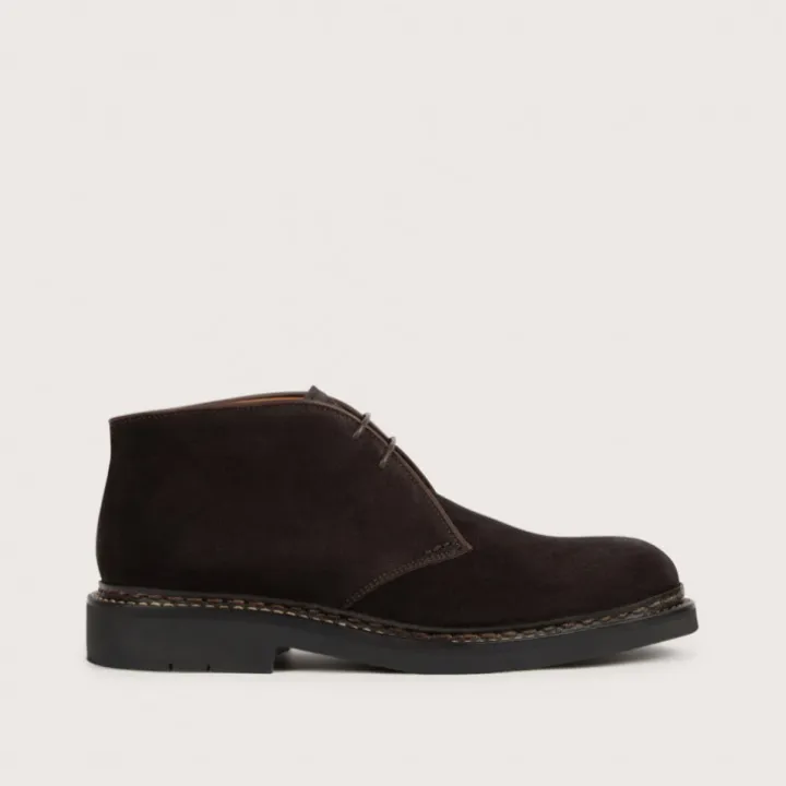 Heschung Les Intemporels|Bottines|Desert Boot Genêt HydrovelourscolorisMoro,semelleHu00e9vu00e9a