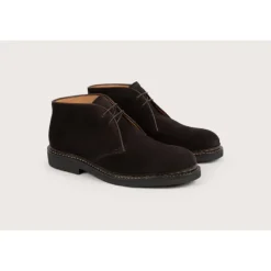 Heschung Les Intemporels|Bottines|Desert Boot Genêt HydrovelourscolorisMoro,semelleHu00e9vu00e9a