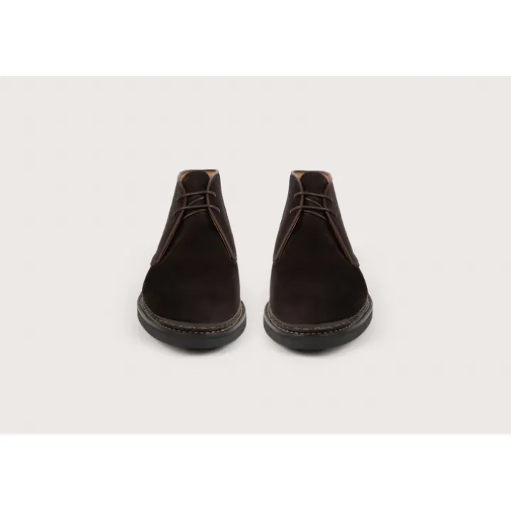 Heschung Les Intemporels|Bottines|Desert Boot Genêt HydrovelourscolorisMoro,semelleHu00e9vu00e9a