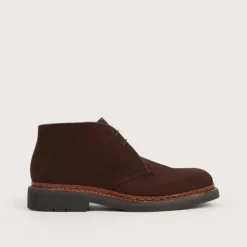Heschung Les Intemporels|Bottines|Desert Boot Genêt HydrovelourscolorisCafu00e9,semelleHu00e9vu00e9a