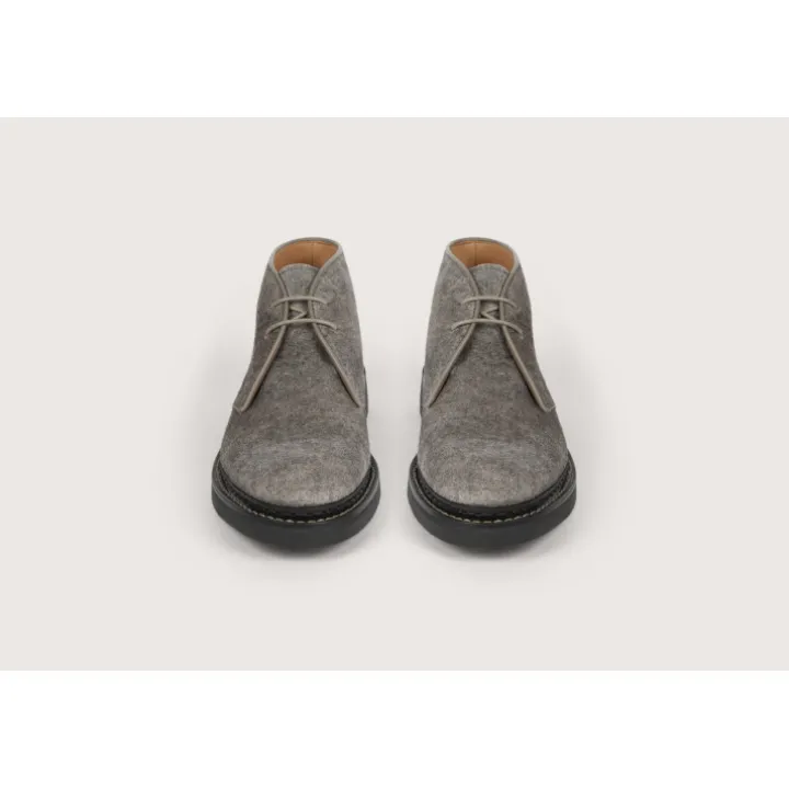 Heschung Les Intemporels|Bottines|Desert Boot Genêt Velours/FeutrecolorisGrey,semelleHu00e9vu00e9a