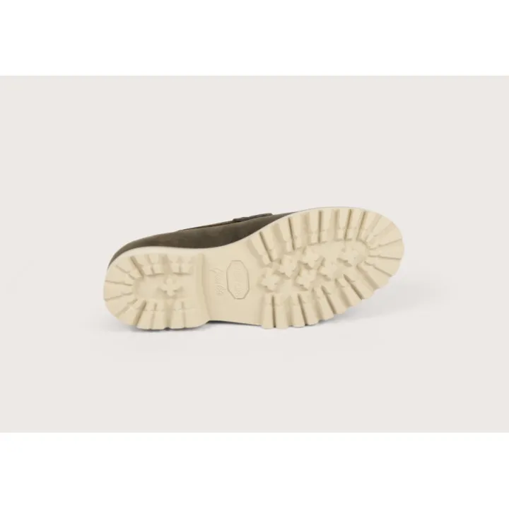 Heschung Mocassins|Mocassin Aloe VeloursGcolorisKaki,semelleG-Light