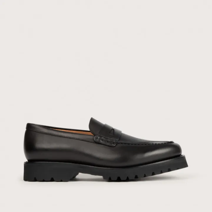 Heschung Mocassins|Mocassin Aloe AnilcalfcolorisNoir,semelleG-Light