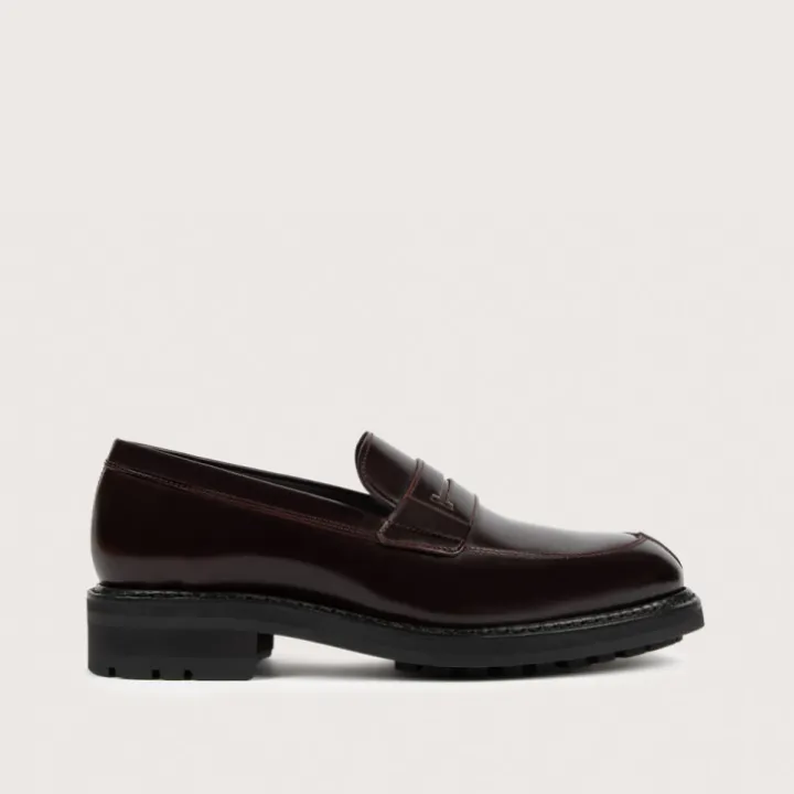 Heschung Mocassins|Mocassin Lilium WindsorcolorisAubergine,semelleCommando