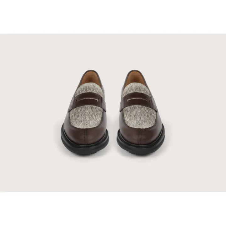 Heschung Mocassins|Mocassin Lilium Appaloosa/PonycolorisTabac/Fauve,semelleCommando