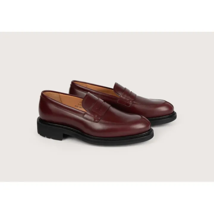 Heschung Mocassins|Mocassin Lilium AppaloosacolorisBordeaux,semelleCommando