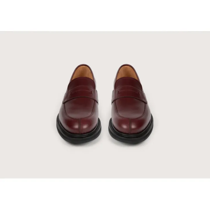 Heschung Mocassins|Mocassin Lilium AppaloosacolorisBordeaux,semelleCommando