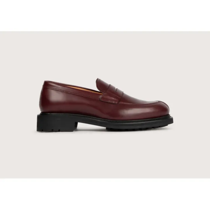 Heschung Mocassins|Mocassin Lilium AppaloosacolorisBordeaux,semelleCommando