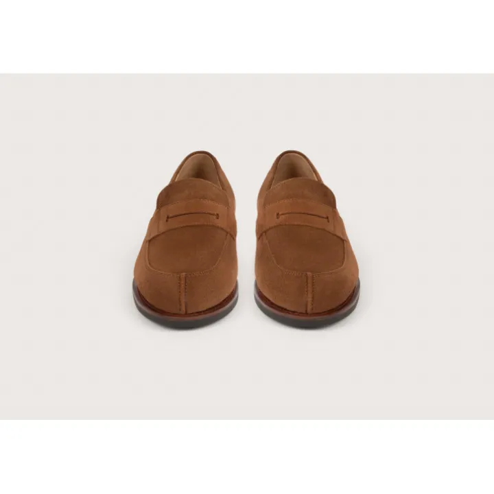 Heschung Les Intemporels|Mocassins|Mocassin Lilium HydrovelourscolorisCigare,semelleOnyx