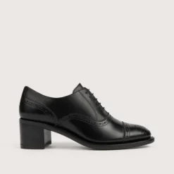 Heschung Richelieus|Richelieu Morine BoxcolorisNoir,semelleCuir