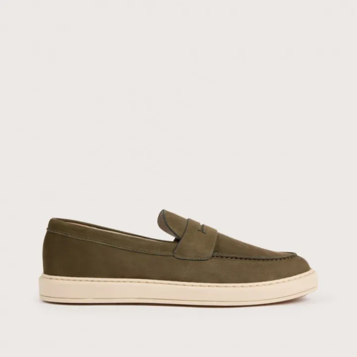 Heschung Sneakers|Sneakers Clay NubuckcolorisKaki,semelleSmash